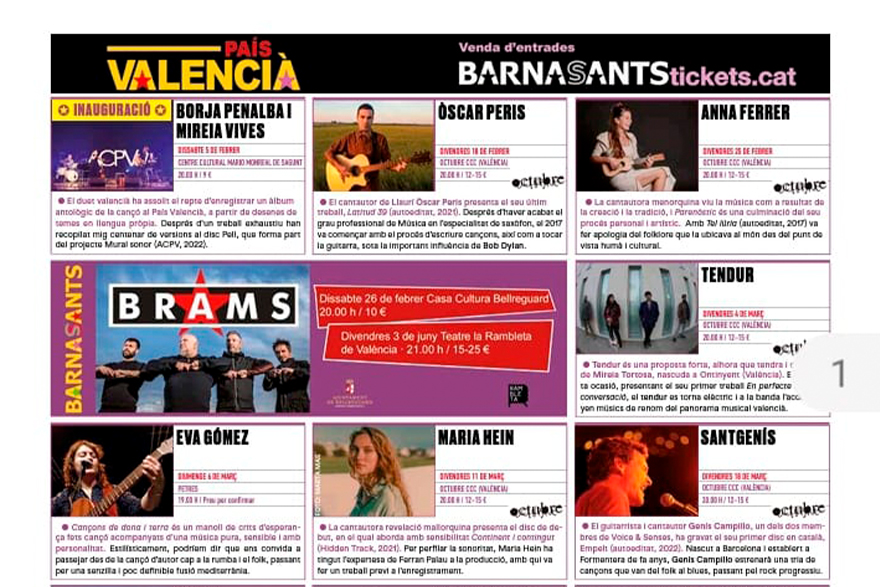 El Festival BarnaSants comienza en Sagunto con éxito