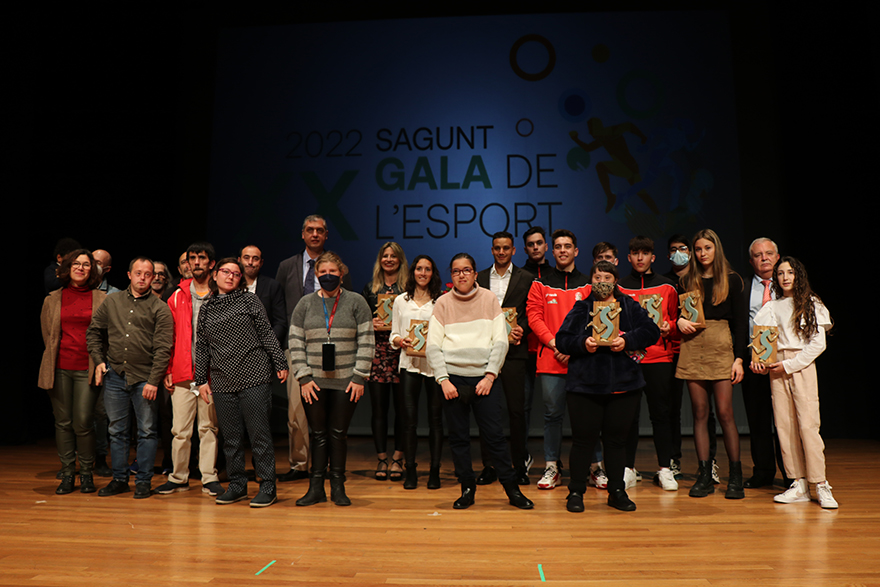 Sagunto culmina su Semana del Deporte 2022 con el reconocimiento a los y las deportistas que más han destacado esta temporada en la XX Gala del Deporte