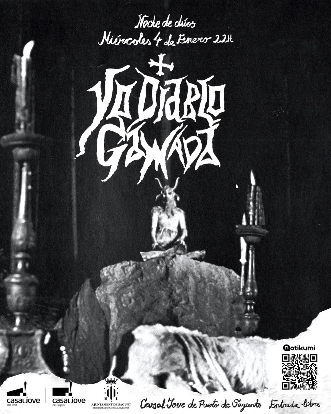 Los grupos Yo Diablo y Gamada actúan en el concierto de RockNadal que organiza Juventud