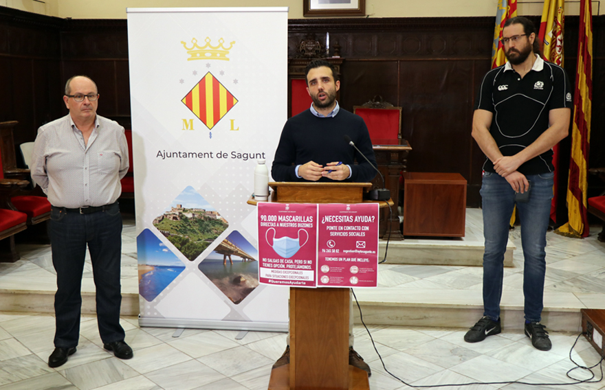 El Ayuntamiento de Sagunto generaliza que cada persona transite siempre por la acera que le queda a su derecha