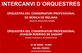 La Vía del Pórtico acoge esta tarde un concierto de los conservatorios de Sagunto y Meliana