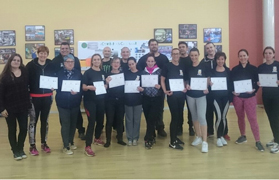 La concejala de Igualdad asiste a la clausura de la segunda edición del curso de Krav Maga para mujeres