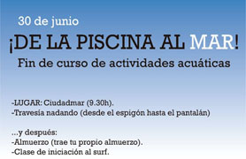 El curso de Actividades Acuáticas finaliza con una salida al mar