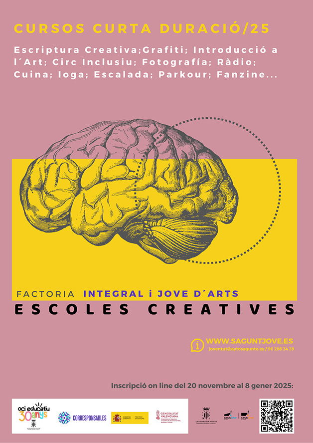 Abierto un nuevo período de matrícula para los cursos de corta duración de 'Escoles Creatives'