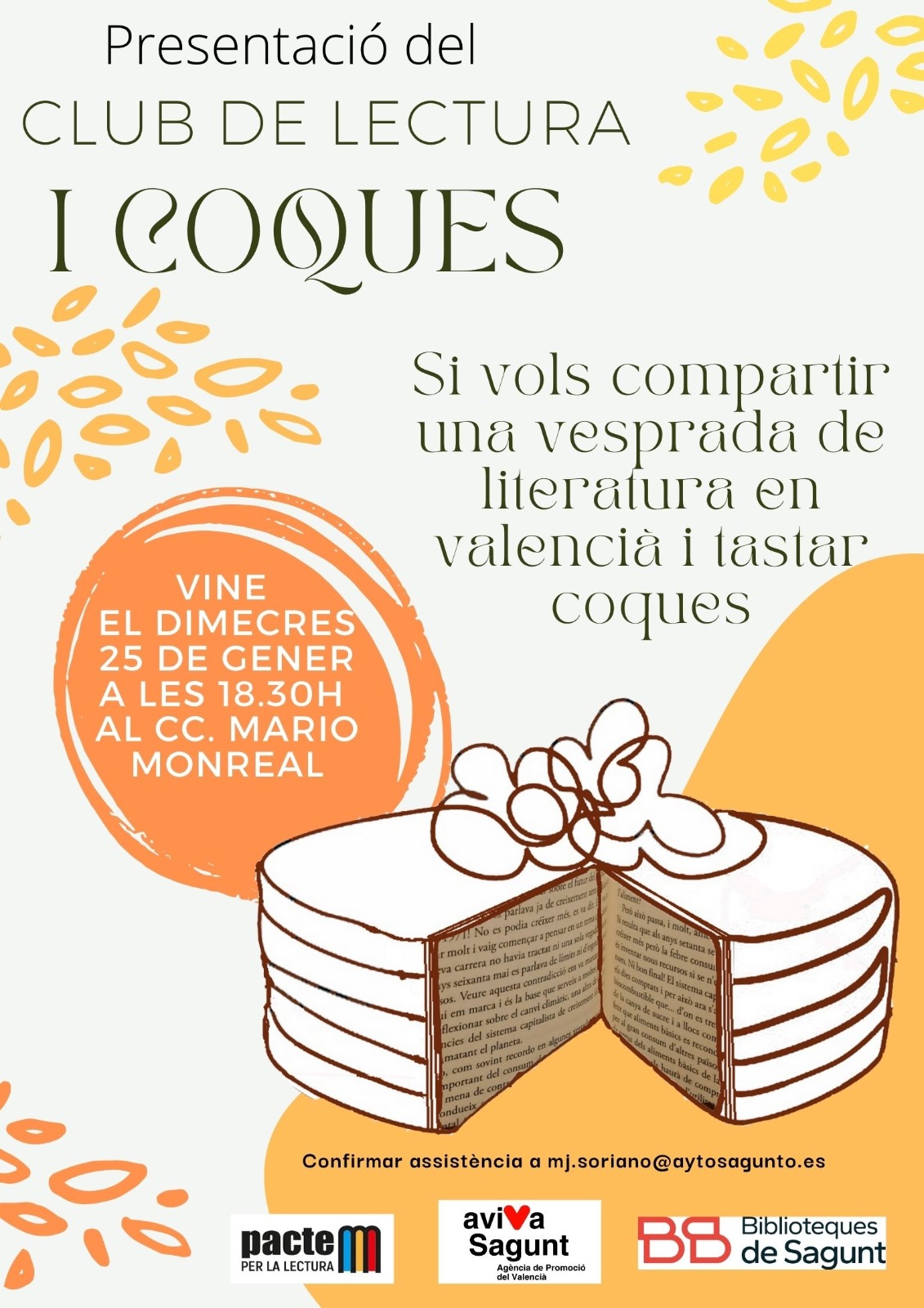   Nace el ‘Club de Lectura i Coques’, donde se compartirán tardes de literatura en valenciano y cata de cocas