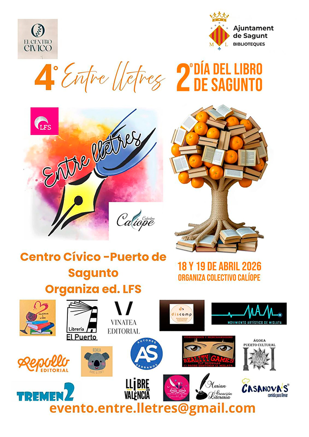 El Centro Cívico Antiguo Sanatorio albergará la 4ª edición del evento literario 'Entre Lletres'