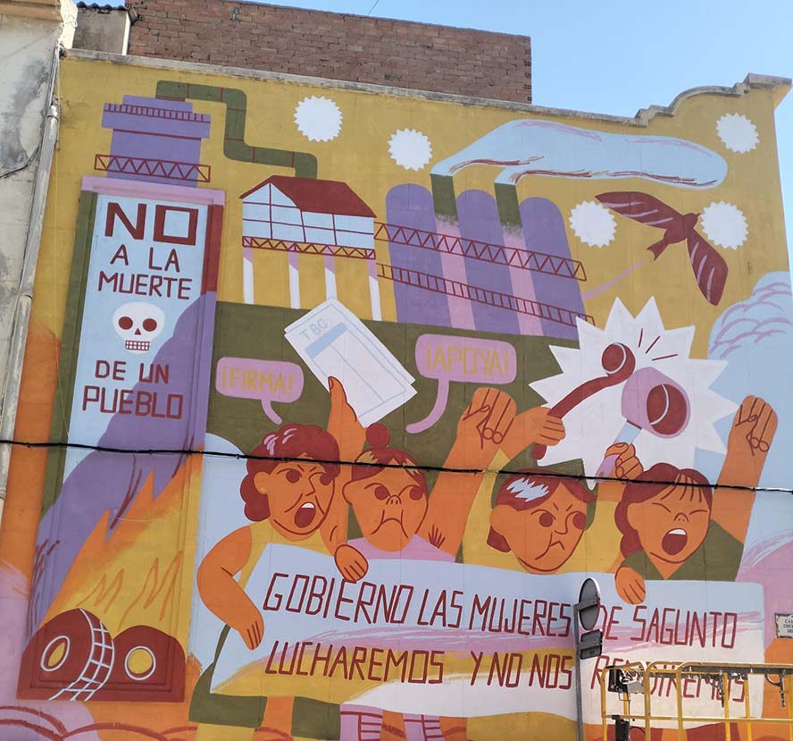 El alumnado del IES Número 5 visita el muro de La Oliwa