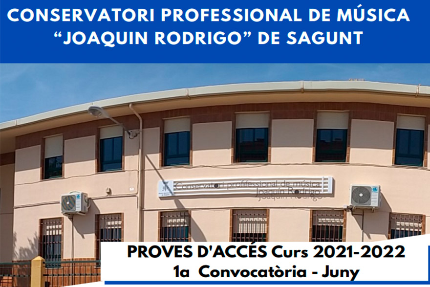 El plazo para la inscripción en las pruebas de acceso al Conservatorio empieza el 10 de mayo