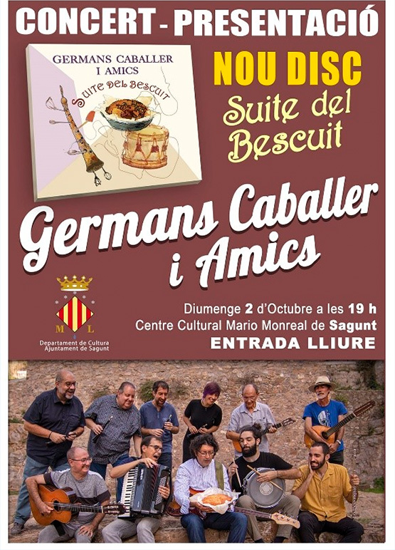 Germans Caballer presentan el próximo domingo su nuevo disco ‘Suite del Bescuit’