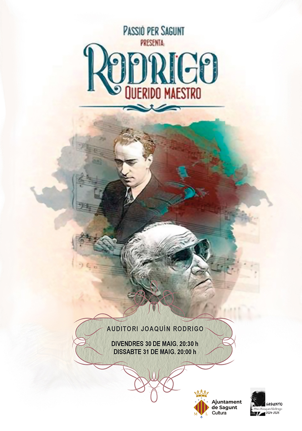La programación cultural del Año Joaquín Rodrigo culmina con la obra de teatro 'Rodrigo, querido maestro'