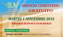 Los cementerios municipales amplían el horario por Todos los Santos