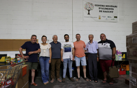 El alcalde de Sagunto visita el Centro Solidario de Alimentos