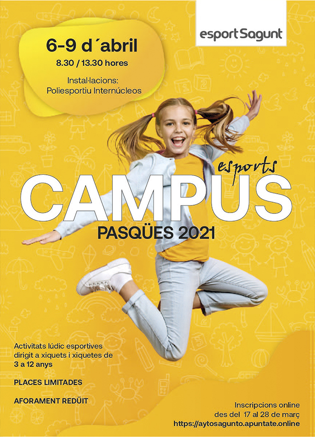 Aún quedan plazas libres para la cuarta edición del Campus Pasqües 2021 