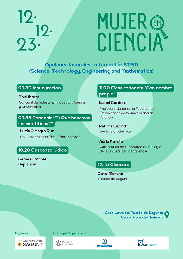 La jornada ‘Dona en ciència’ impulsa la vocació científica entre les estudiants de Sagunt