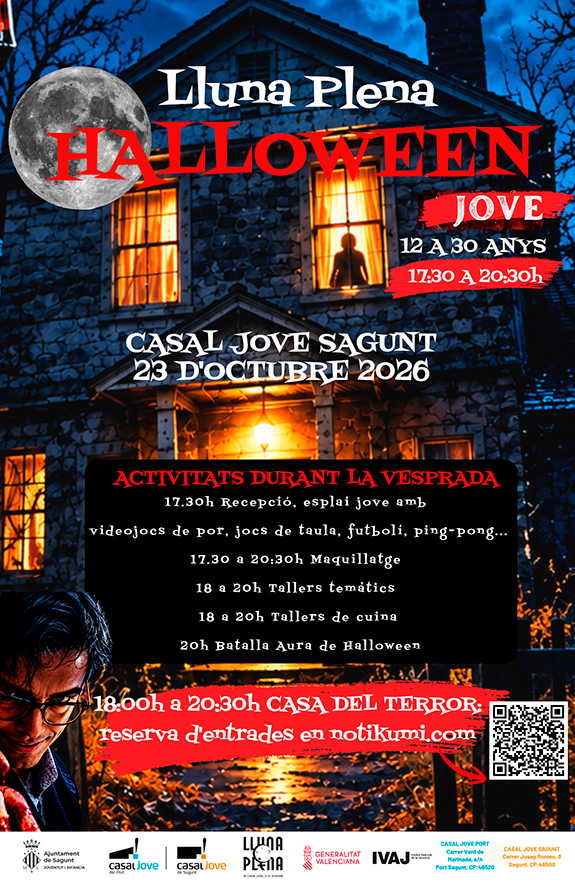 Lluna Plena y Casa del Terror - Halloween
