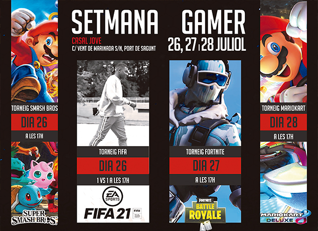 La IIª edición de la Semana Gamer llega al Casal Jove del 26 a 28 de julio 