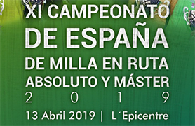 Sagunto será la sede del XI Campeonato de España de Milla en Ruta Absoluto y Máster 