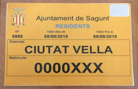  Ampliado el plazo para pedir la tarjeta para estacionar en Ciutat Vella 