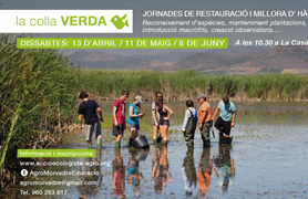 La Colla Verda organiza una nueva jornada de restauración y mejora de hábitats naturales