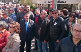 Más de 500 manifestantes de Sagunto acuden a la manifestación por unas pensiones dignas
