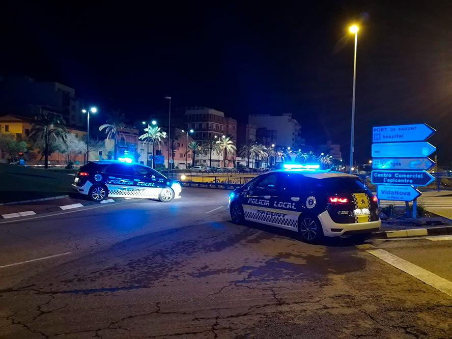 La Policia Local de Sagunt contribuïx a la localització del vehicle causant d'un atropellament al Port de Sagunt