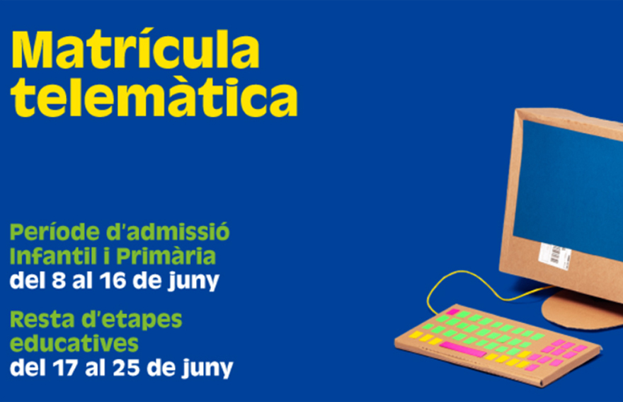 La Conselleria de Educación activa la web donde tramitar la admisión telemática del próximo curso desde casa