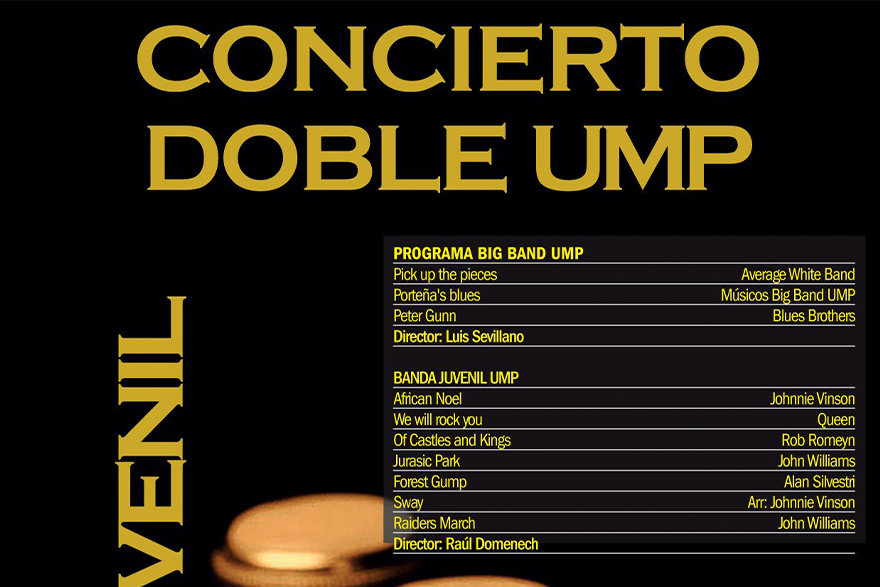 La Big Band y la Banda Juvenil de la Unión Musical Porteña ofrecen un concierto este sábado