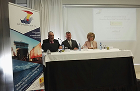 El alcalde destaca la importancia creciente del puerto marítimo de Sagunto en el transporte de corta distancia 