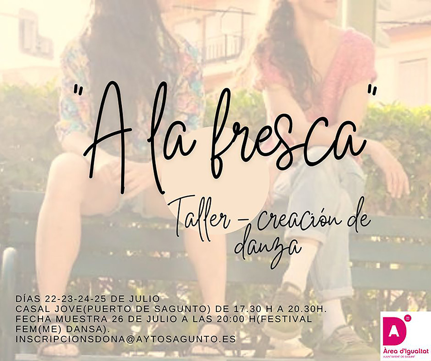 Abierto el plazo de inscripción para el taller-creación de danza ‘A la fresca’ 