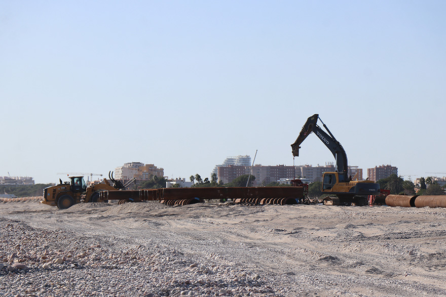 Sagunt avança amb Costes en la regeneració del litoral i anuncia l'arribada d'arena a les platges d'Almardà, Corinto i Malva-rosa el 2 de març