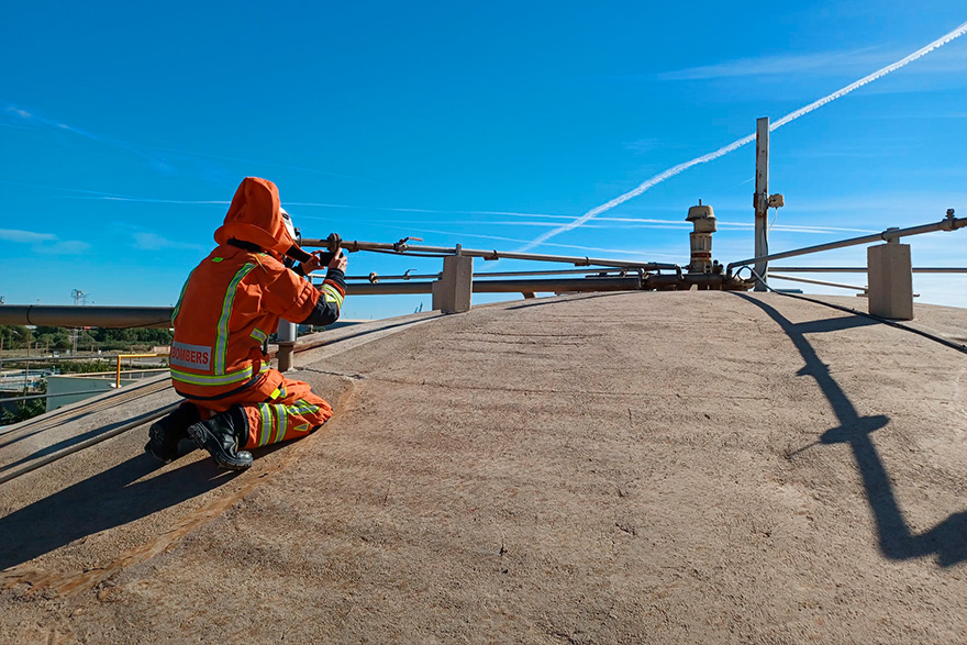Incidente controlado en la Depuradora de Sagunto