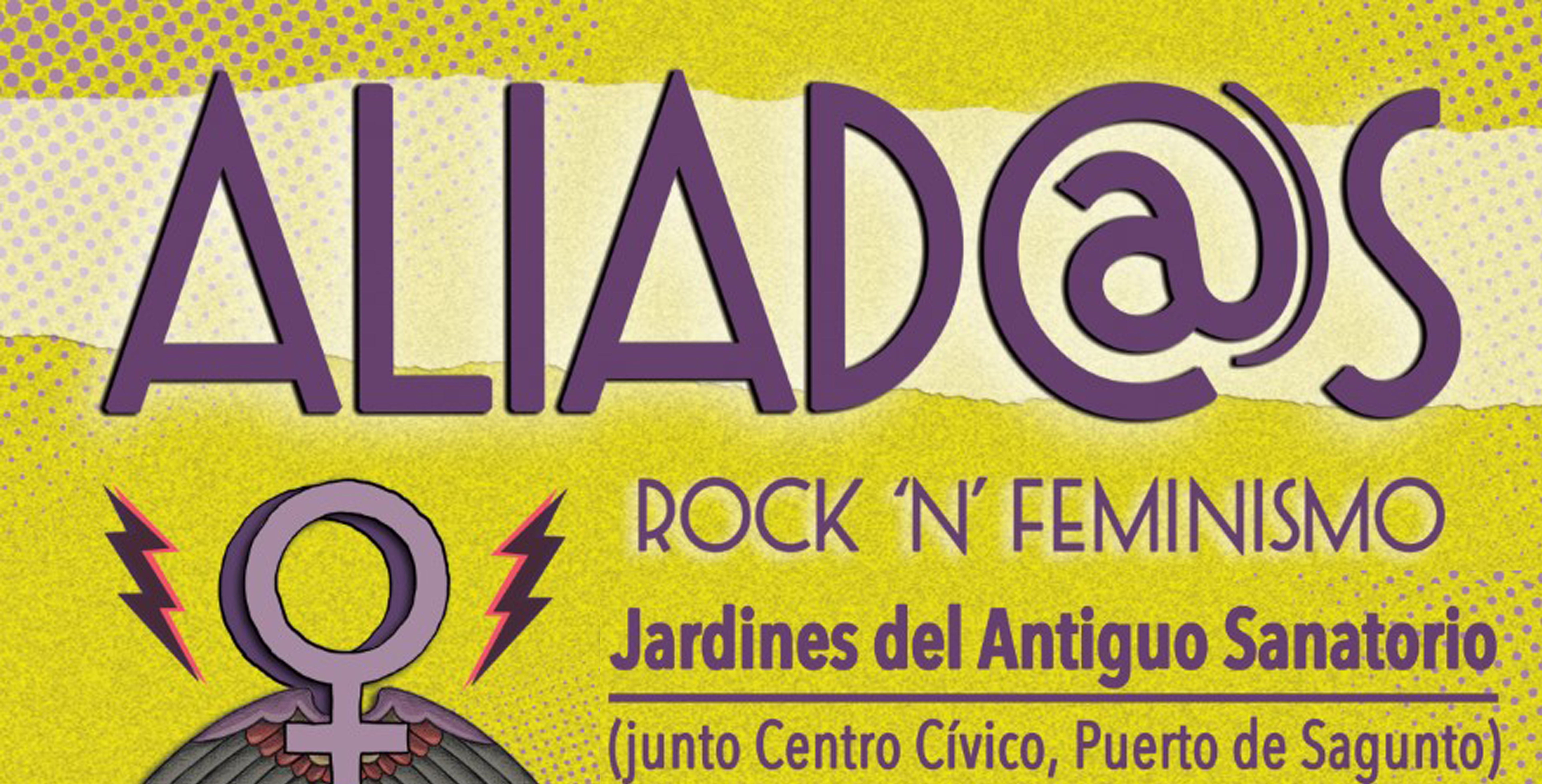 El concert “ALIAD@S, Rock ´n´Feminismo” arriba a la localitat de la mà de l'àrea d'Igualtat de l'Ajuntament de Sagunt