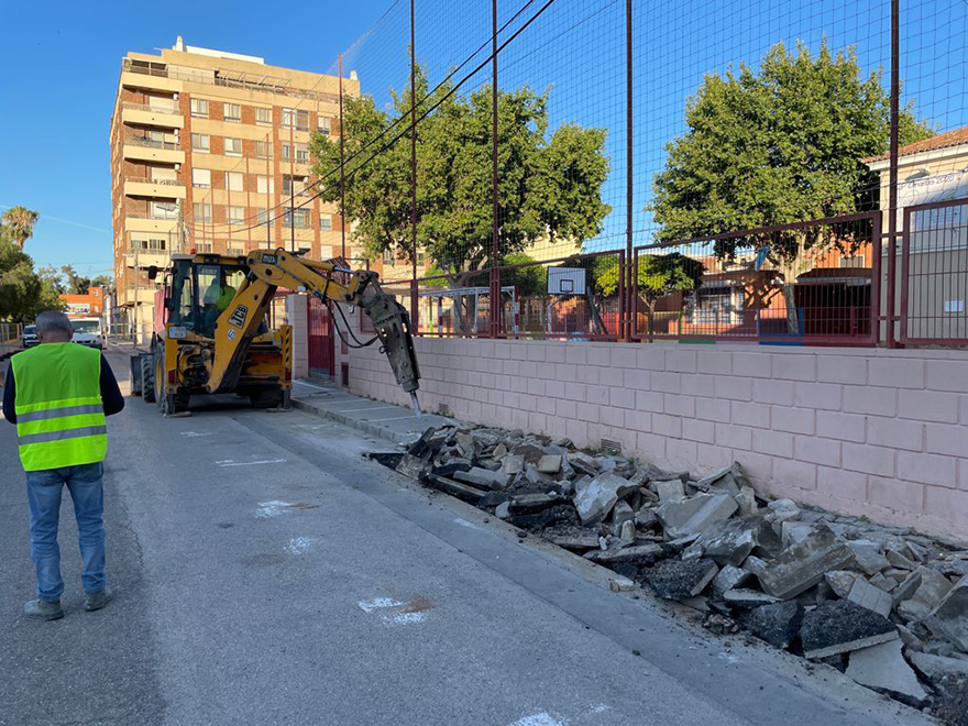Empiezan las obras de mejora de la accesibilidad de la calle Virgen de Begoña de Puerto de Sagunto
