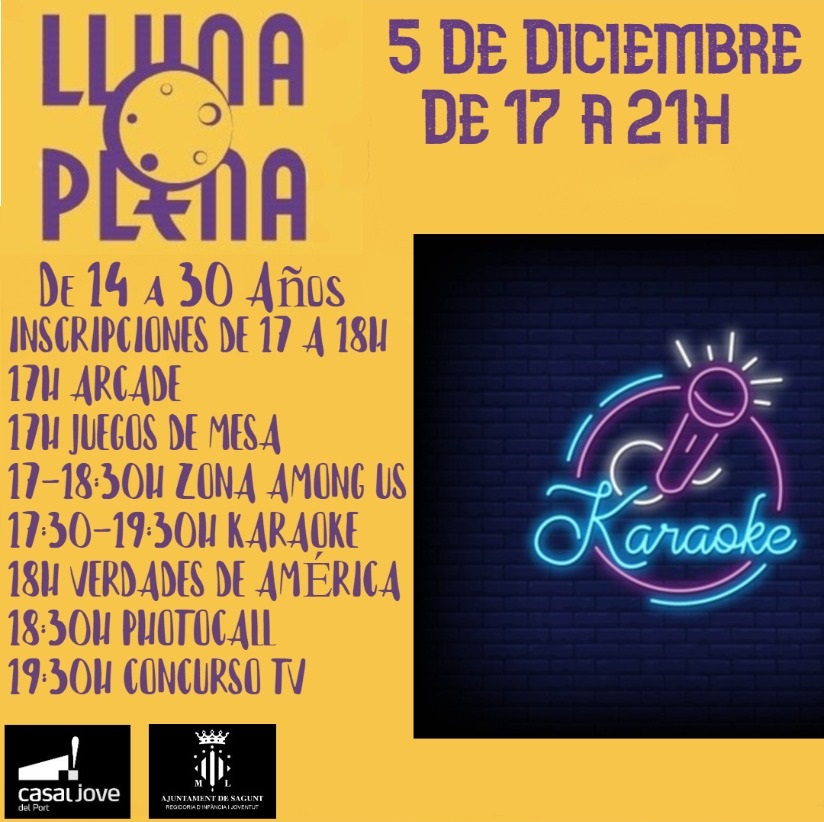 El Casal Jove acogerá el sábado la última actividad del programa de ocio alternativo Lluna Plena