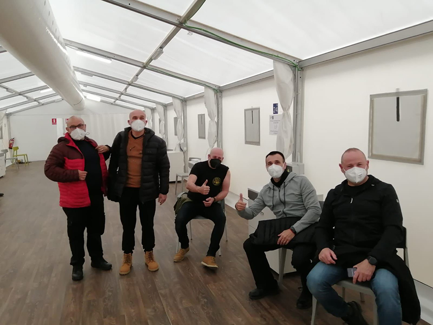 Se realiza la vacunación a los funcionarios y las funcionarias de la Policía Local de Sagunto