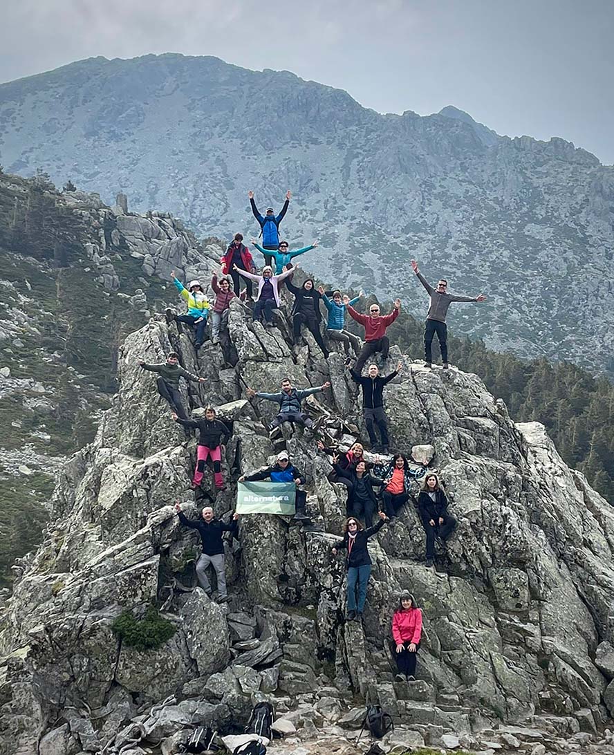  El grupo de Alternatura salió de excursión  por la sierra de Guadarrama
