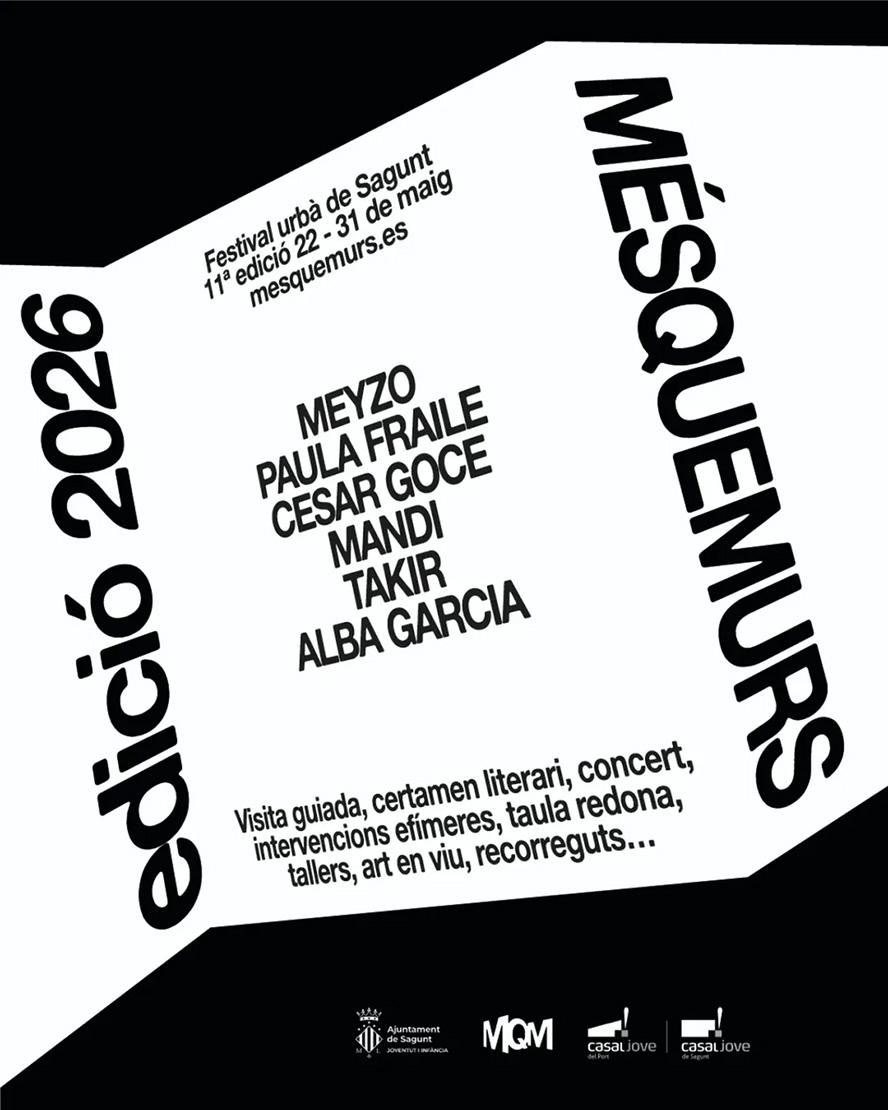 El festival d'art urbà 'Més que Murs' celebra la seua XI edició amb una mirada cap al futur