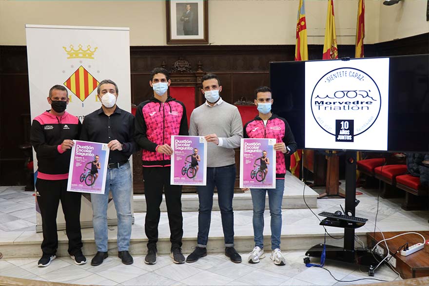 El Club Morvedre Triatlón y el Ayuntamiento de Sagunto presentan el III Duatlón Escolar de Sagunto que tendrá lugar este sábado 