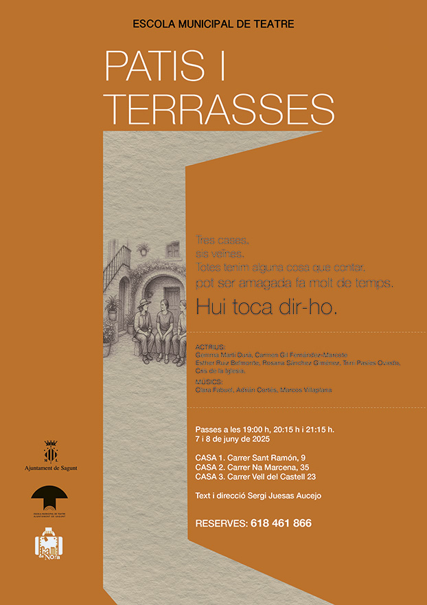 La Escuela Municipal de Teatro cierra el curso con monólogos en viviendas del casco antiguo este fin de semana