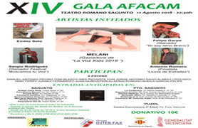 El Teatro Romano acoge la XIV gala AFACAM