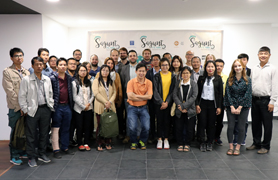 Profesorado internacional del programa Eramus + visita Sagunto para conocer los trabajos realizados en la Via del Pòrtic