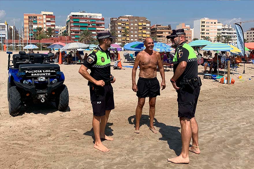 La intervención de la policía de playas permite recuperar inmuebles y joyas por un valor aproximado de 600.000 euros