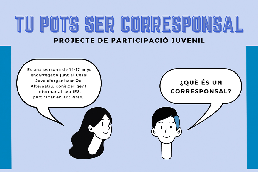 Joventut reobri el termini d'inscripció per a este curs del programa de participació juvenil Corresponsals