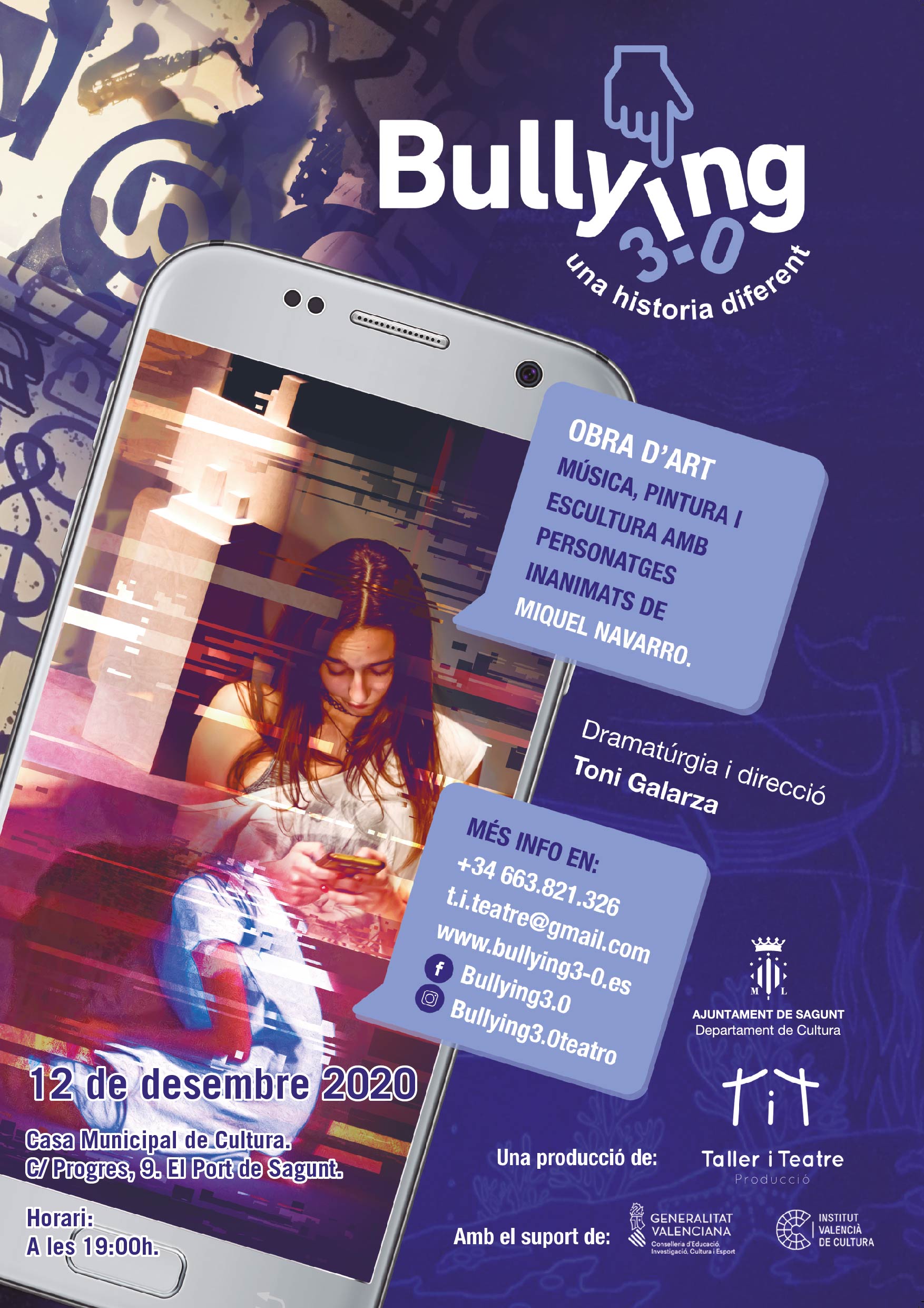 La Casa Municipal de Cultura acoge una obra de teatro de conciencia social sobre el acoso escolar