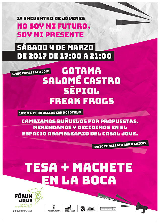 Mañana tendrá lugar el concierto Rap x Xicas dentro del 1er Encuentro de Jóvenes "No soy mi futuro, soy mi presente"