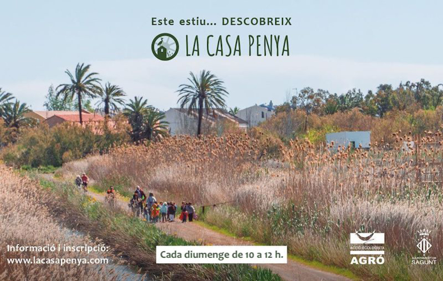 El horario de visitas guiadas de La Casa Penya, en la marjal de Almardà-Almenara, se adelanta en verano a las 10:00 horas