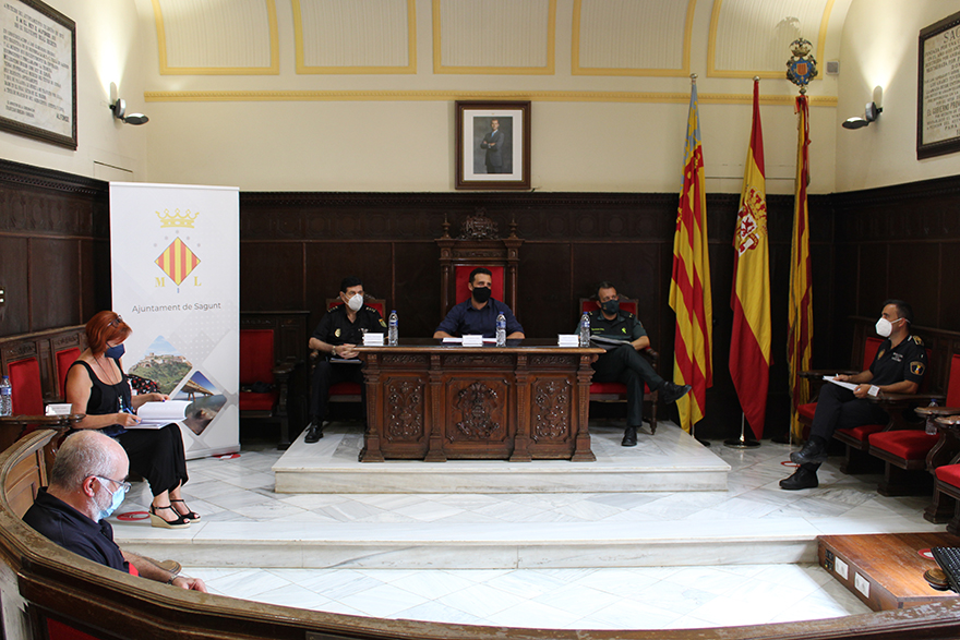 La Junta Local de Seguridad de Sagunto aprueba las medidas que regirán durante la celebración de las Fallas
