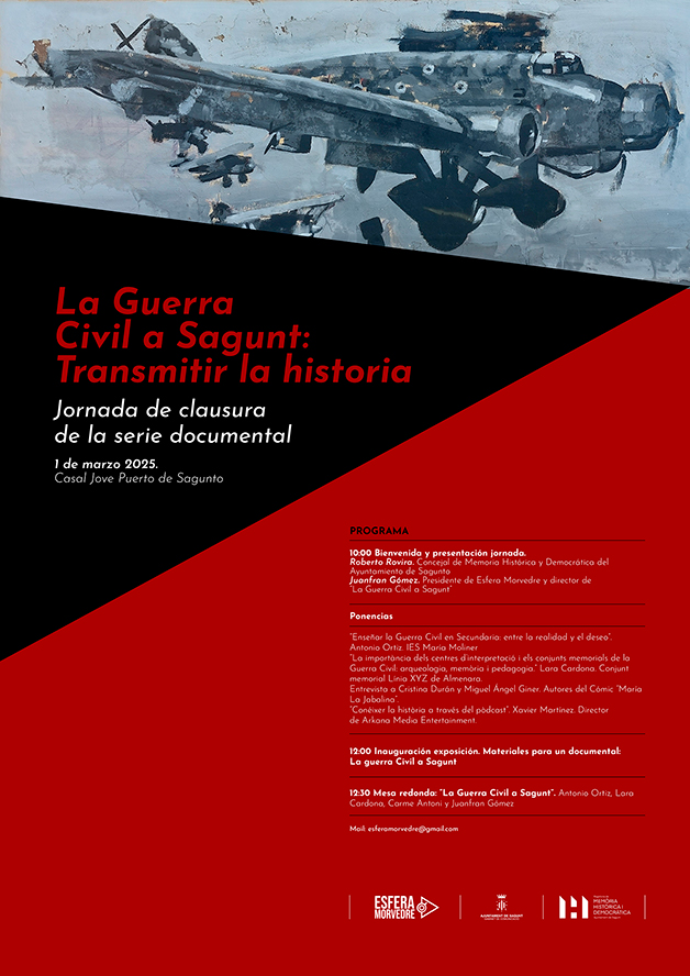 El Casal Jove de Puerto de Sagunto albergará la jornada de clausura de la serie documental sobre la Guerra Civil en el municipio