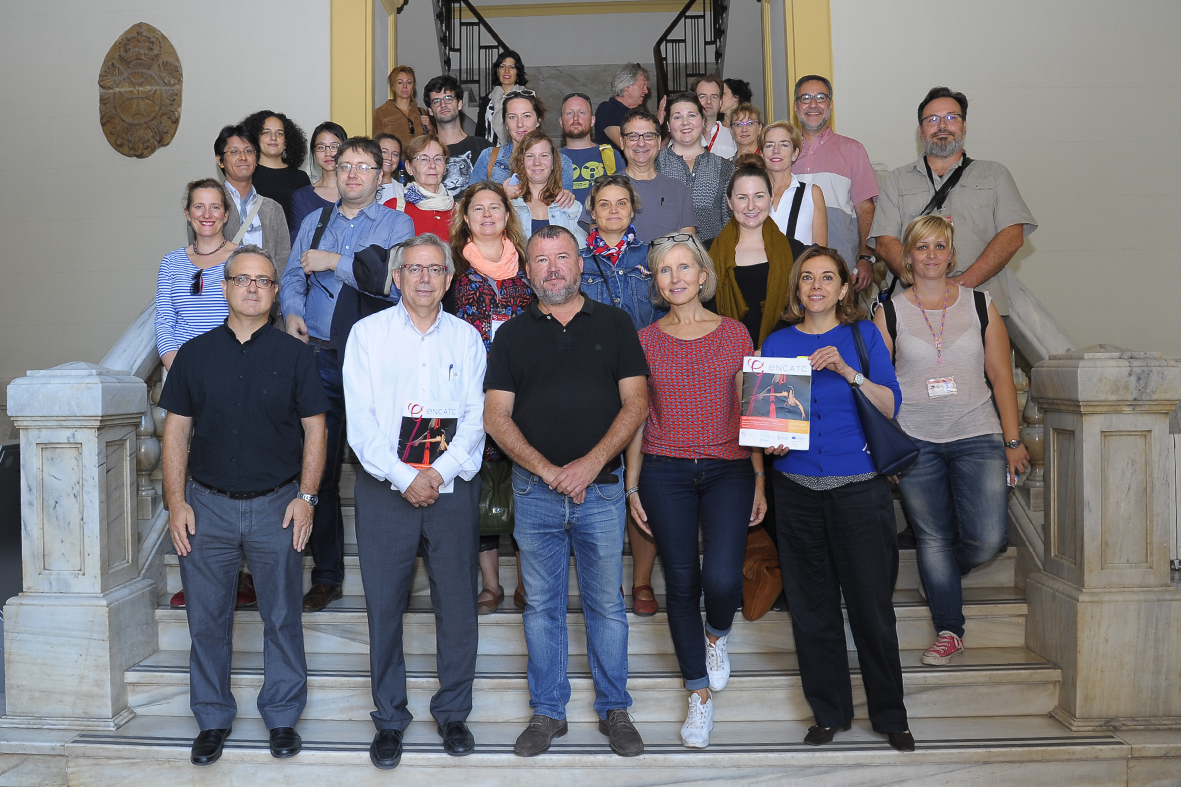 El alcalde recibe en el Ayuntamiento de Sagunto a la Red Europea de Gestión Cultural y Política