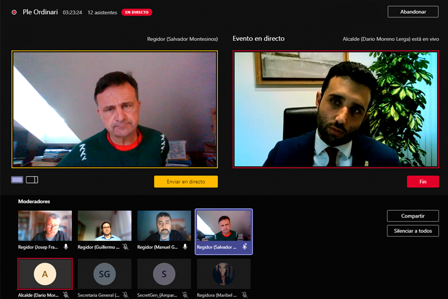 El Pleno del Ayuntamiento de Sagunto insta al Gobierno a que se incluyan todas las actividades económicas en el plan de ayudas extraordinarias